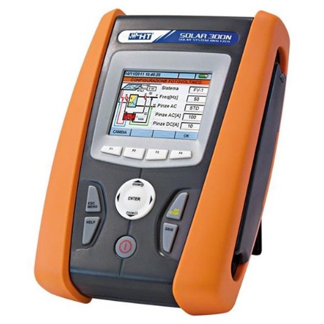 HT SOLAR300N - Power Quality Analyzer for checking the efficiency of photovoltaic systems