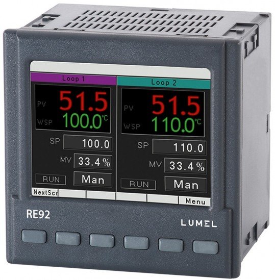 Controler cu buclă dublă - Lumel RE92 Controler cu buclă dublă - Lumel RE92