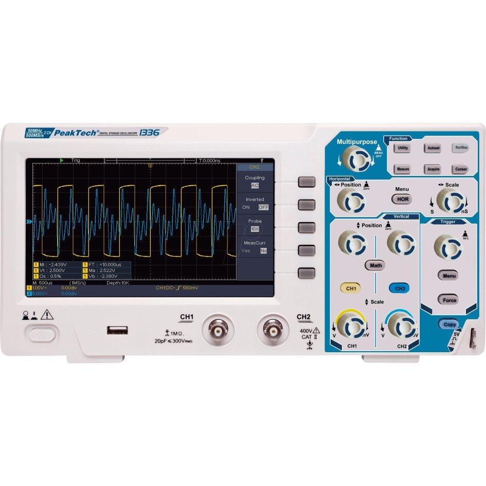 Osciloscop 2 can DSO, 50 MHz, 500 MSa/s - P1336