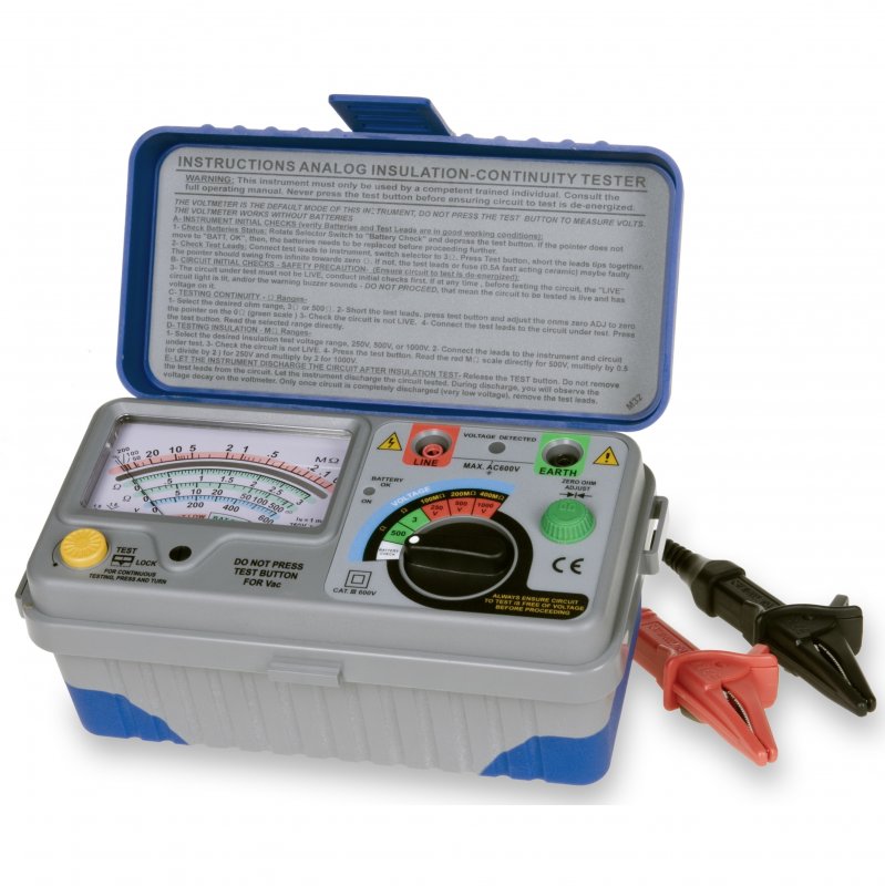 Tester analogic pentru rezistența de izolație - Peaktech P2675