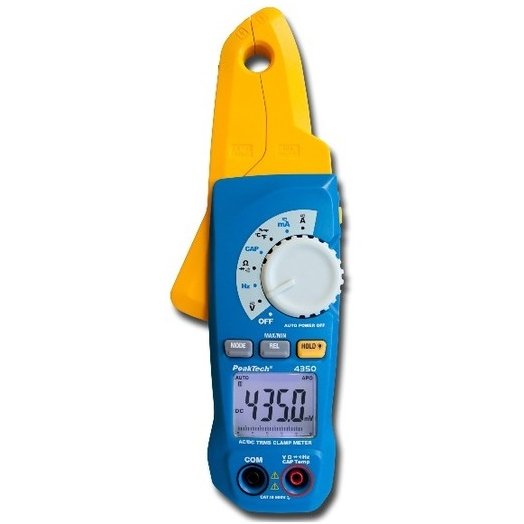 Peaktech P4350 - Current Clamp Meter  (1mA resolution, 80 A AC/DC), TRMS, DMM