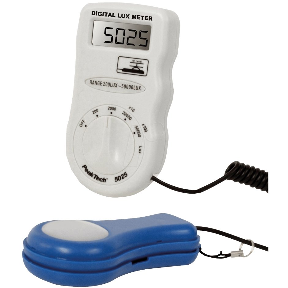 Peaktech P5025 - Digital Lux Meter, 3½-digit, 0 ÷ 50.000 Lux