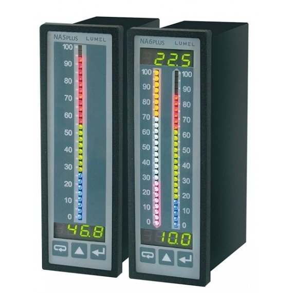 Lumel NA6PLUS - Programmable meters (2 channels) with 2 multicolour bargraphs 