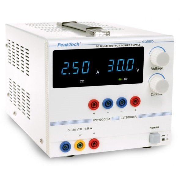 Peaktech P6015A & P6035D - Regulated Laboratory Power Supplies (up to 30V, 5A, 150W)