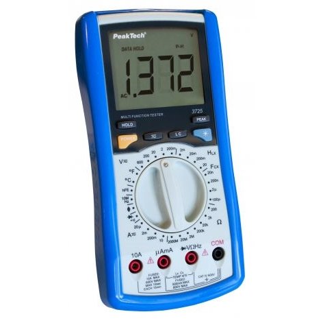 Peaktech P3725 - Digital Multimeter with LCR-Meter (2000 counts, 2GΩ, 100µF, 20H)