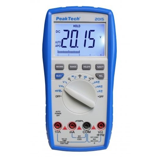 Peaktech P2015 - Digital Multimeter (4000 counts, 600V AC/DC, 10A AC/DC)