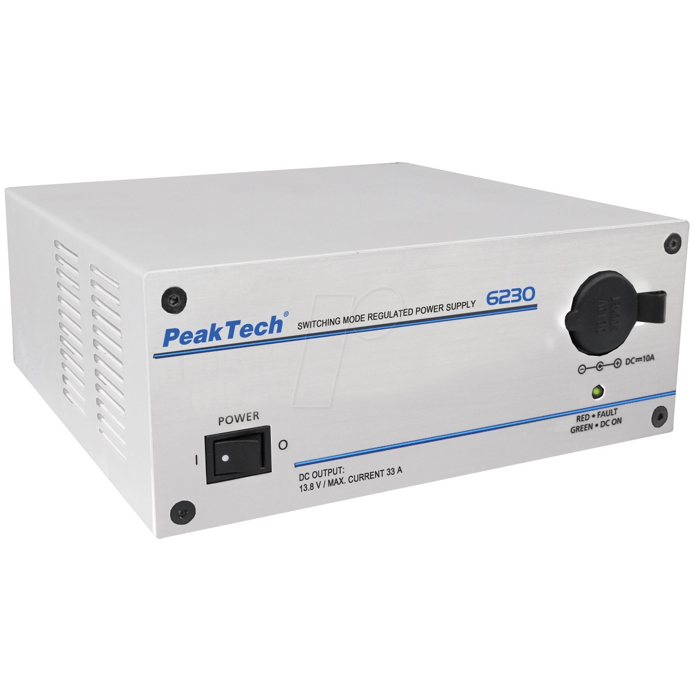 Peaktech P6230 - Switching Mode Power Supply with Lighter Socket (13.8V fixed)
