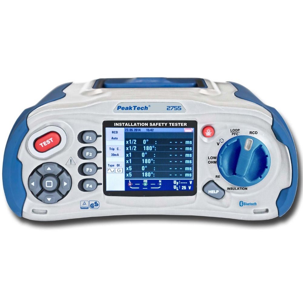 Tester pentru verificarea instalațiilor electrice - Peaktech P2755 Tester pentru verificarea instalațiilor electrice - Peaktech P2755