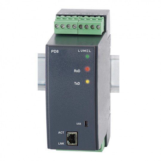 Lumel PD8 - Converter of RS485/ETHERNET interface