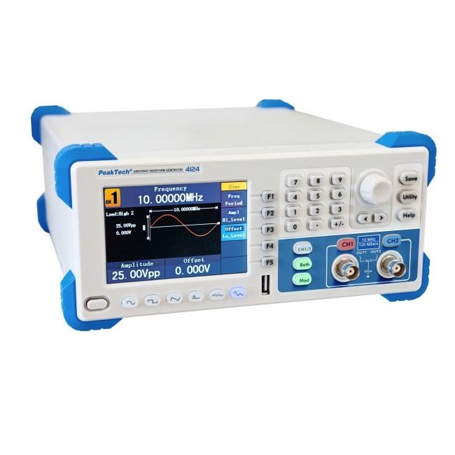 Generator de funcții / forme de undă arbitrare, 2canale, 1 µHz÷10 MHz - P4124