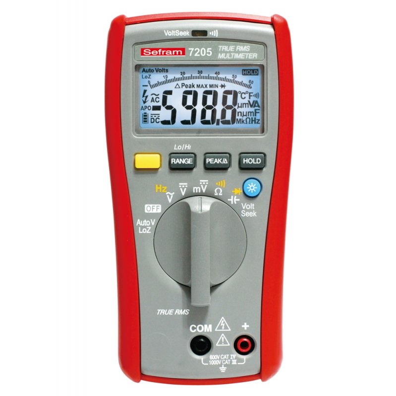  TRMS AC Digital Multimeters (up to 1000V)- Sefram 7205, 7206