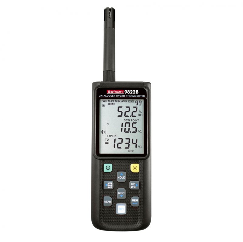  SEFRAM 9822B - Hygro-thermometer Bluetooth with data logger