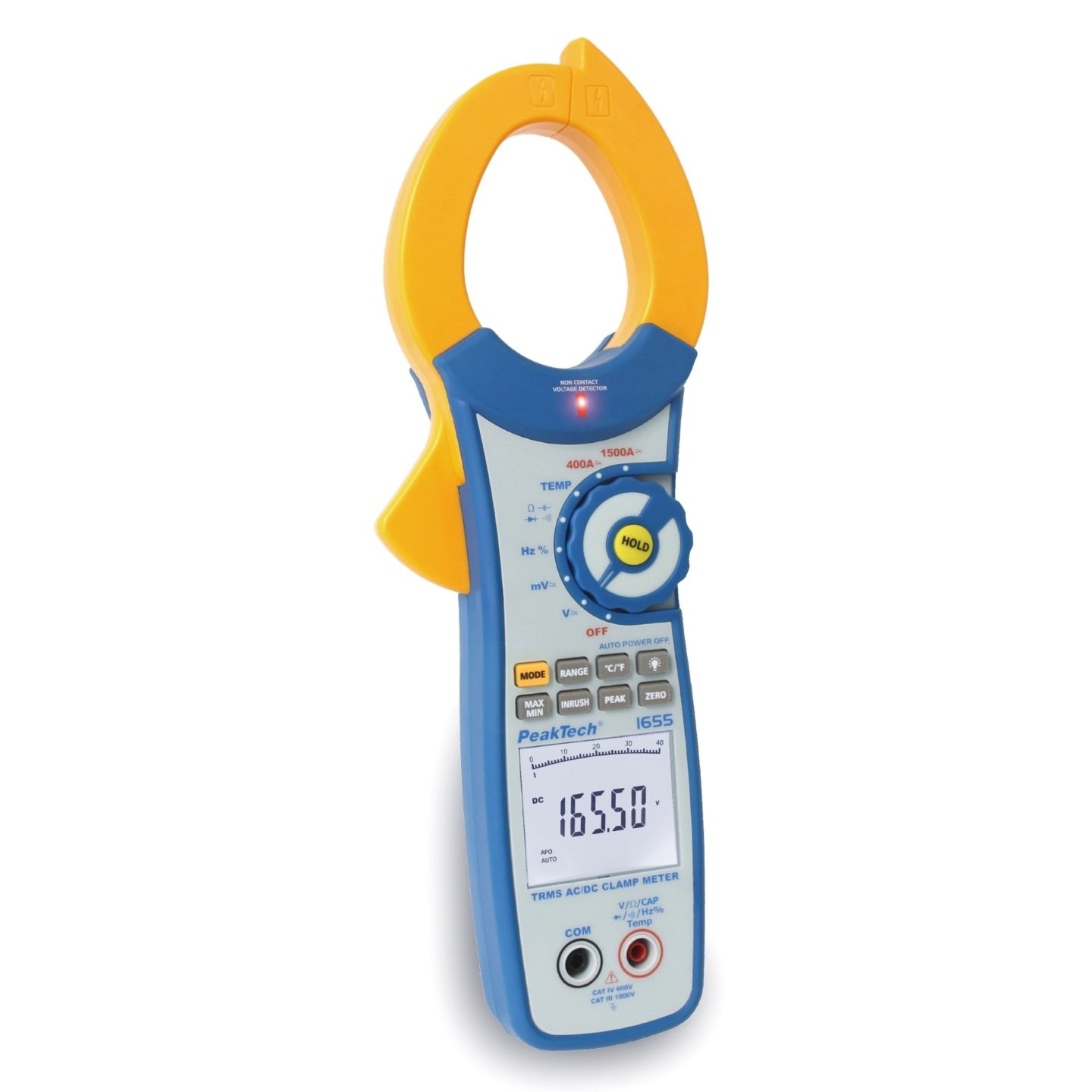 Peaktech P1655 - Digital-Clamp Meter, TRMS (up to 1500A AC/DC, 750V AC, 1000V DC)