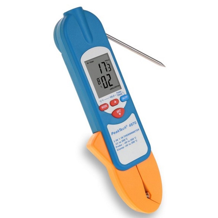 P4970 - Infrared and contact (probe & clamp) thermometer
